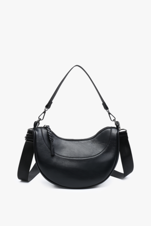 Monica Vegan Half-Moon Crossbody