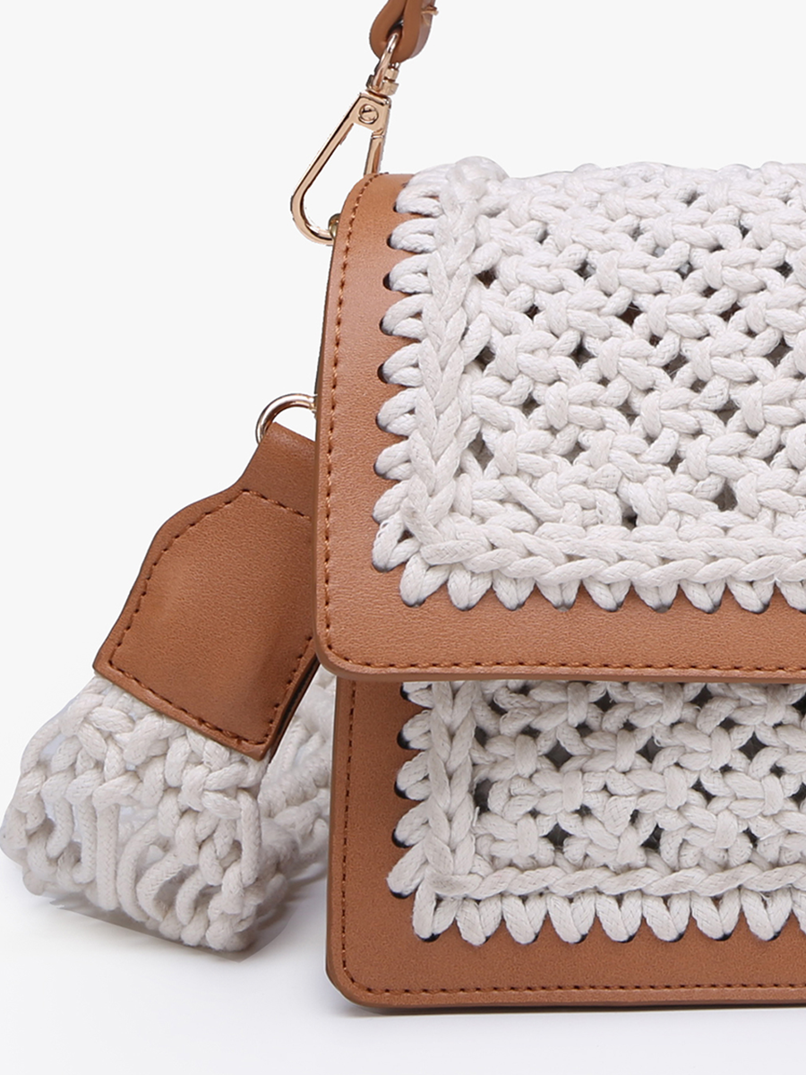 Gianna Vegan Macrame Crossbody - Image 2