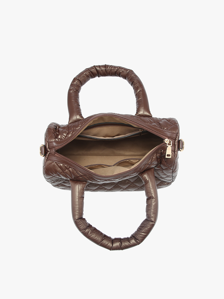 Trista Vegan Quilted Satchel - Image 4