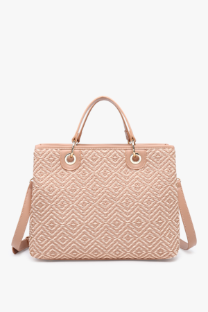Nancy Vegan Diamond Woven Tote