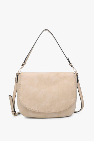 Jess Vegan Stitched Shoulder Bag