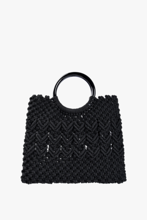 Dot Macrame Satchel