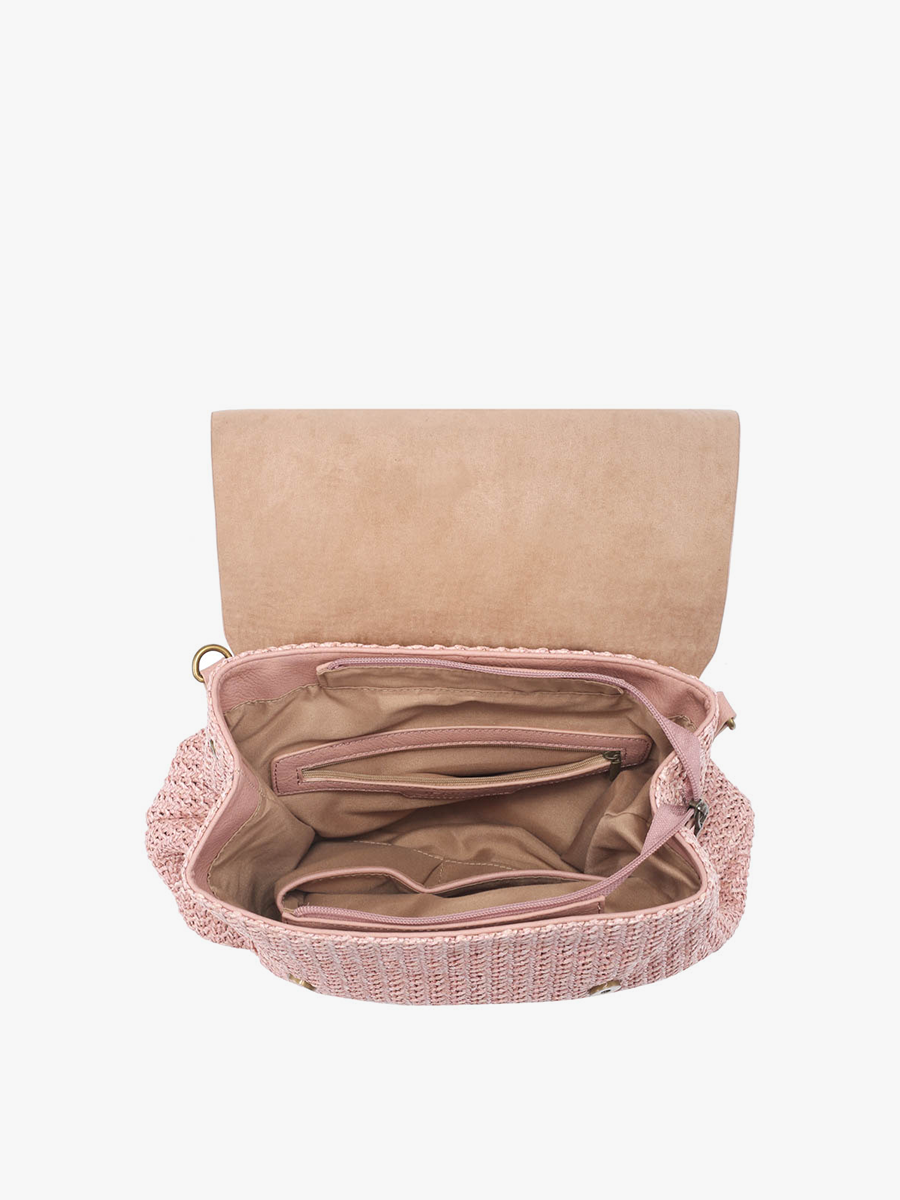Faye Vegan Woven Backpack - Image 4