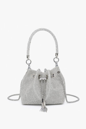 Ginette Rhinestone Bucket Bag