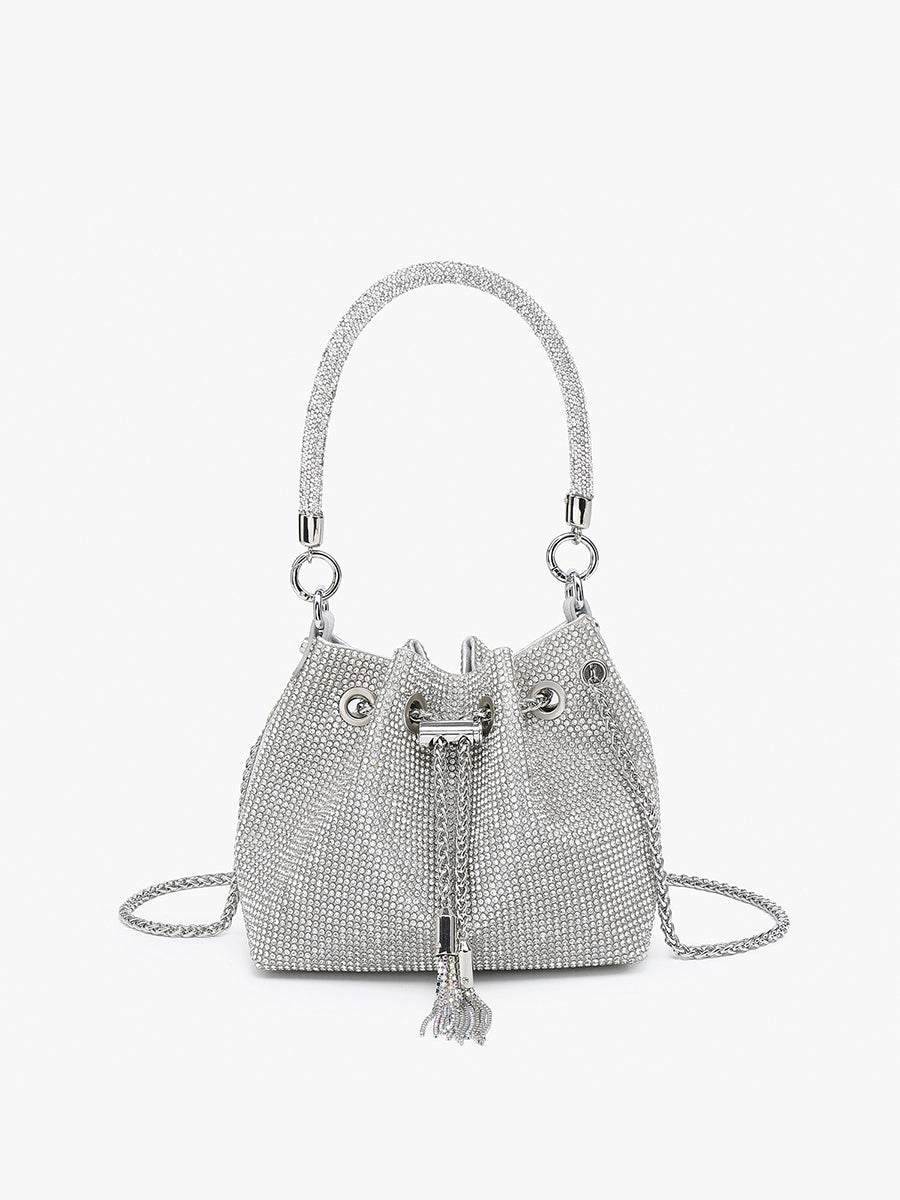 Ginette Rhinestone Bucket Bag