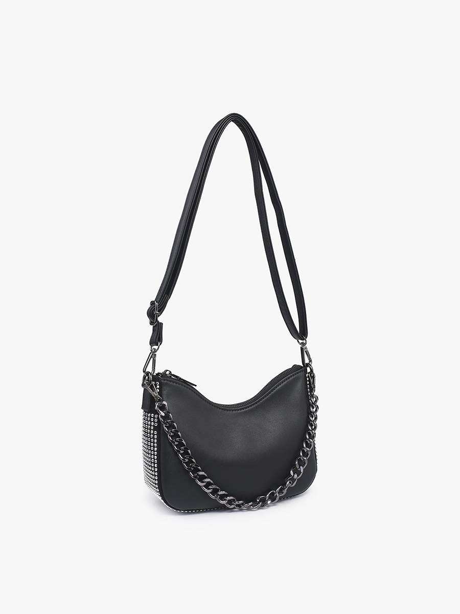 Sabine Vegan Grommet Shoulder Bag