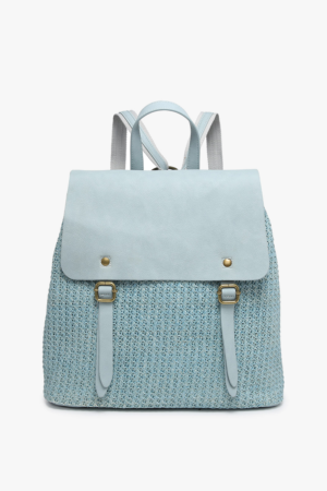 Faye Vegan Woven Backpack
