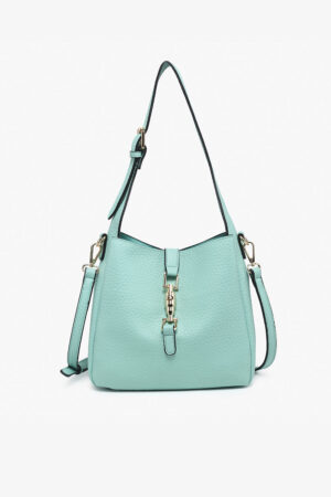 Agnes Vegan Press-Lock Satchel