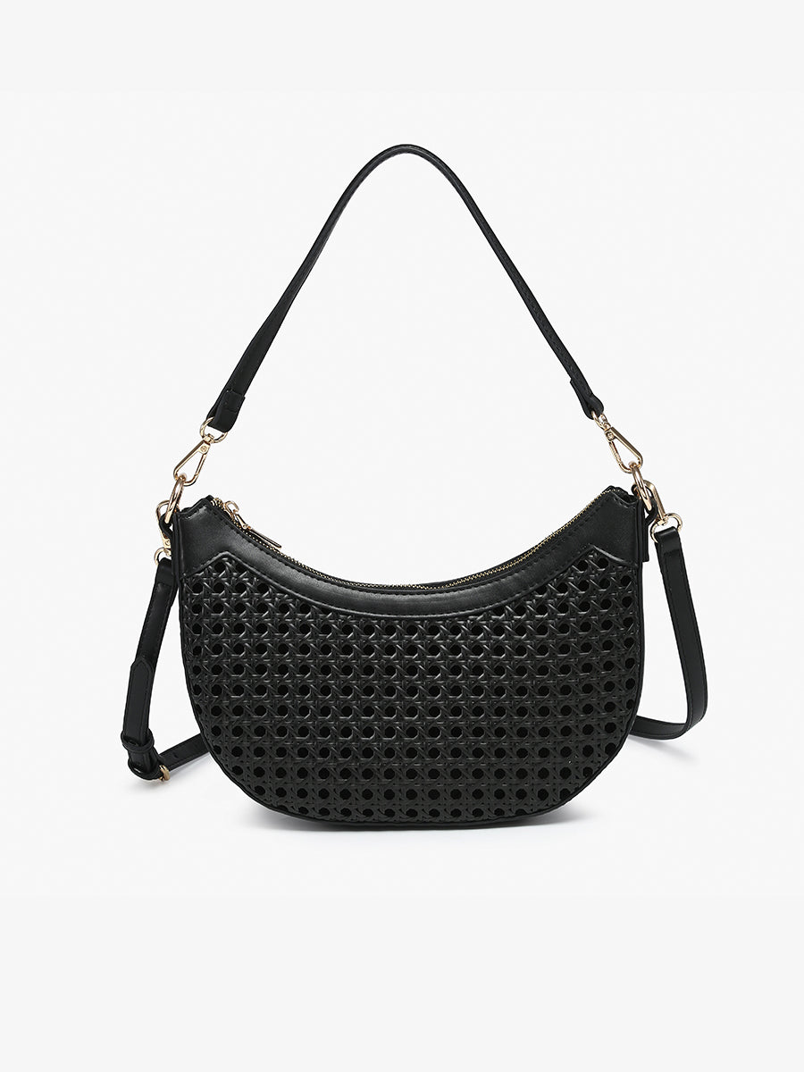 Daisy Vegan Rattan Crossbody
