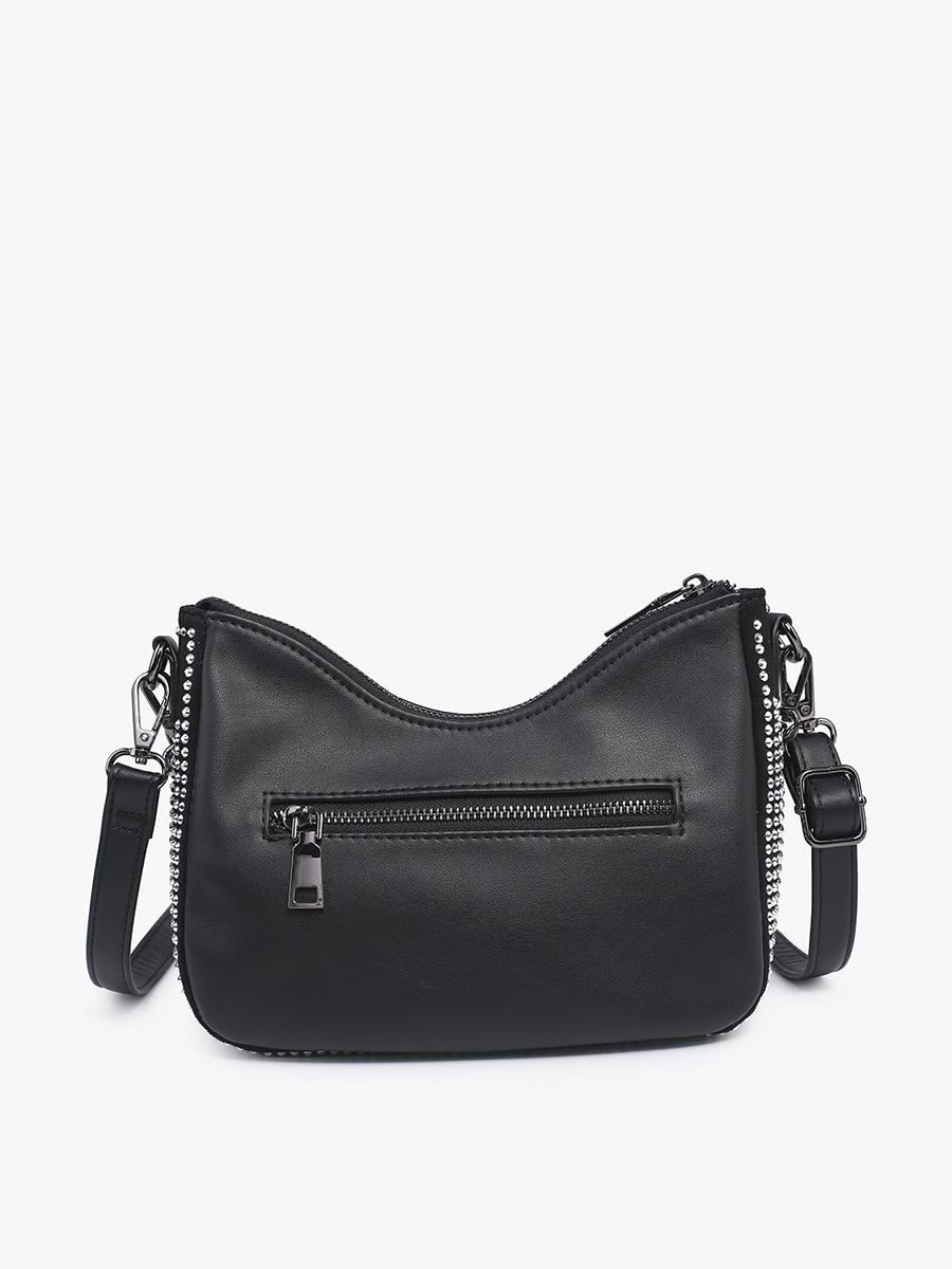 Sabine Vegan Grommet Shoulder Bag - Image 3