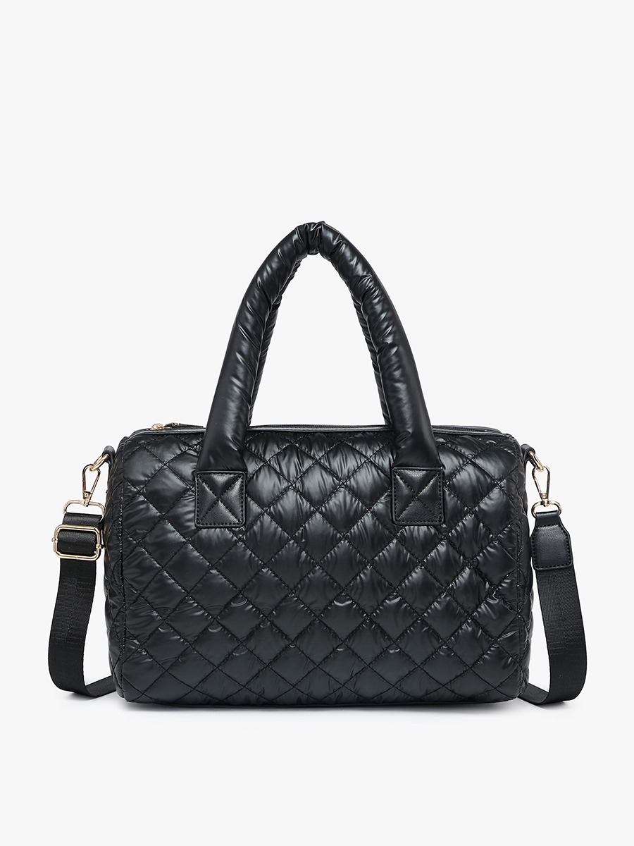 Trista Vegan Quilted Satchel - Image 5
