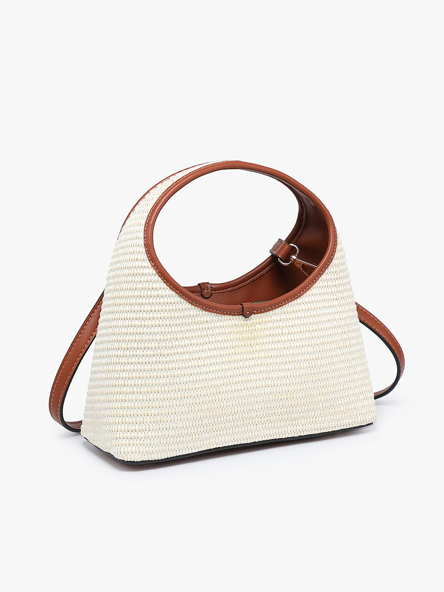 Catalina Vegan Straw Satchel - Image 2