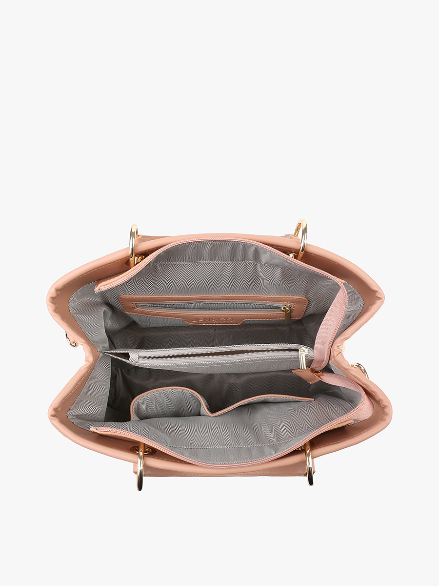 Nancy Vegan Diamond Woven Tote - Image 4