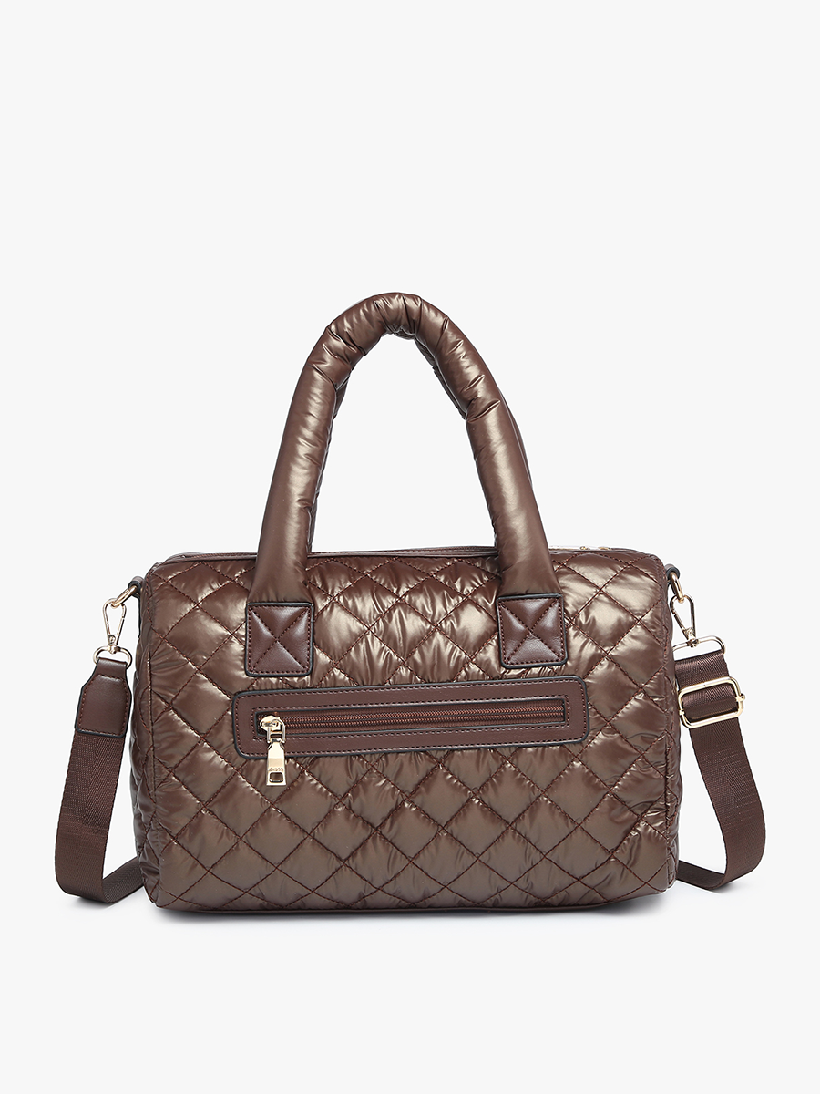 Trista Vegan Quilted Satchel - Image 3