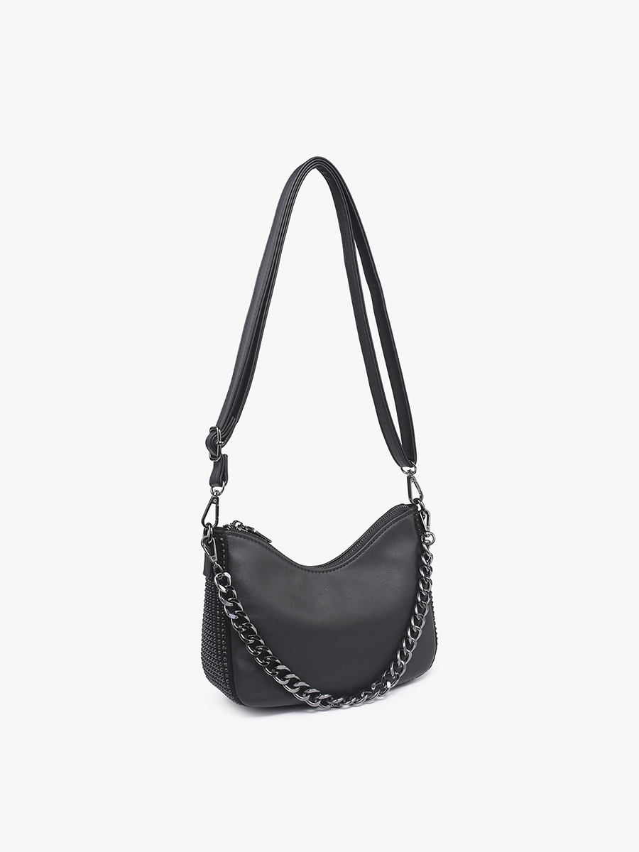 Sabine Vegan Grommet Shoulder Bag - Image 5